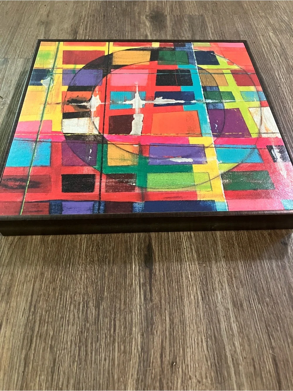 Colorful Geometric Wall Art - Multicolor Abstract Canvas